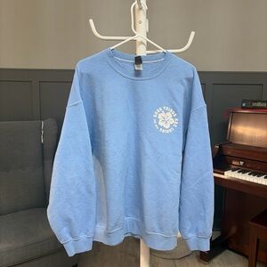 Sweet Claire Light Blue Crewneck Sweater
